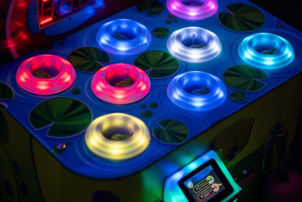 Neon colored circle