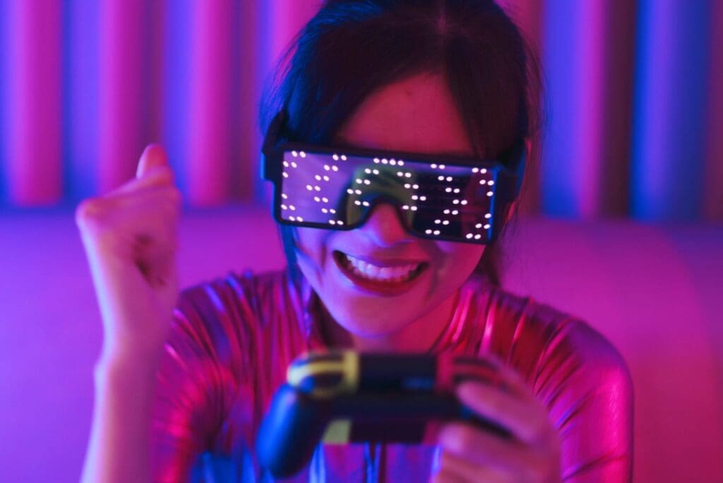 vr gamer woman